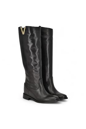 Stivale donna in pelle colore nero. J HERO | 2758V-NERO